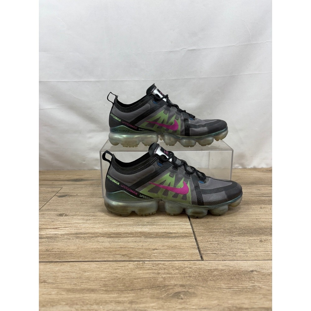 Nike Air VaporMax 2019 Running Shoes Cushioned Sneakers Gray Pink - Size 9